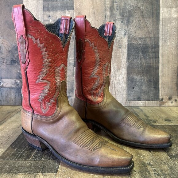 Lucchese N7142 Snip Toe 1883 Western Cowboy Boots Womens 9 B - Picture 1 of 12
